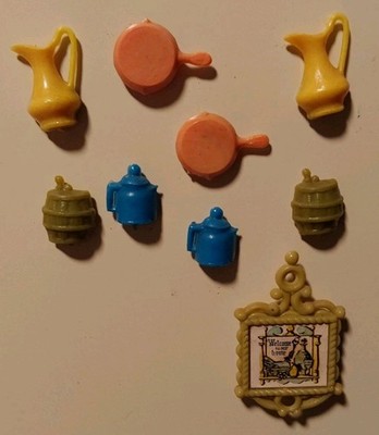 Kitchen Appliance Utensils Refridgerator Magnets 9pc Plastic Mini Colored