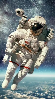 LEINWAND BILDER ASTRONAUT WELTRAUMFAHRT 50X70 CM