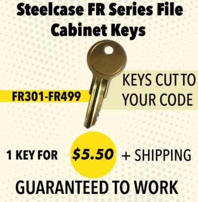 Steelcase FR403 File Cabinet Key