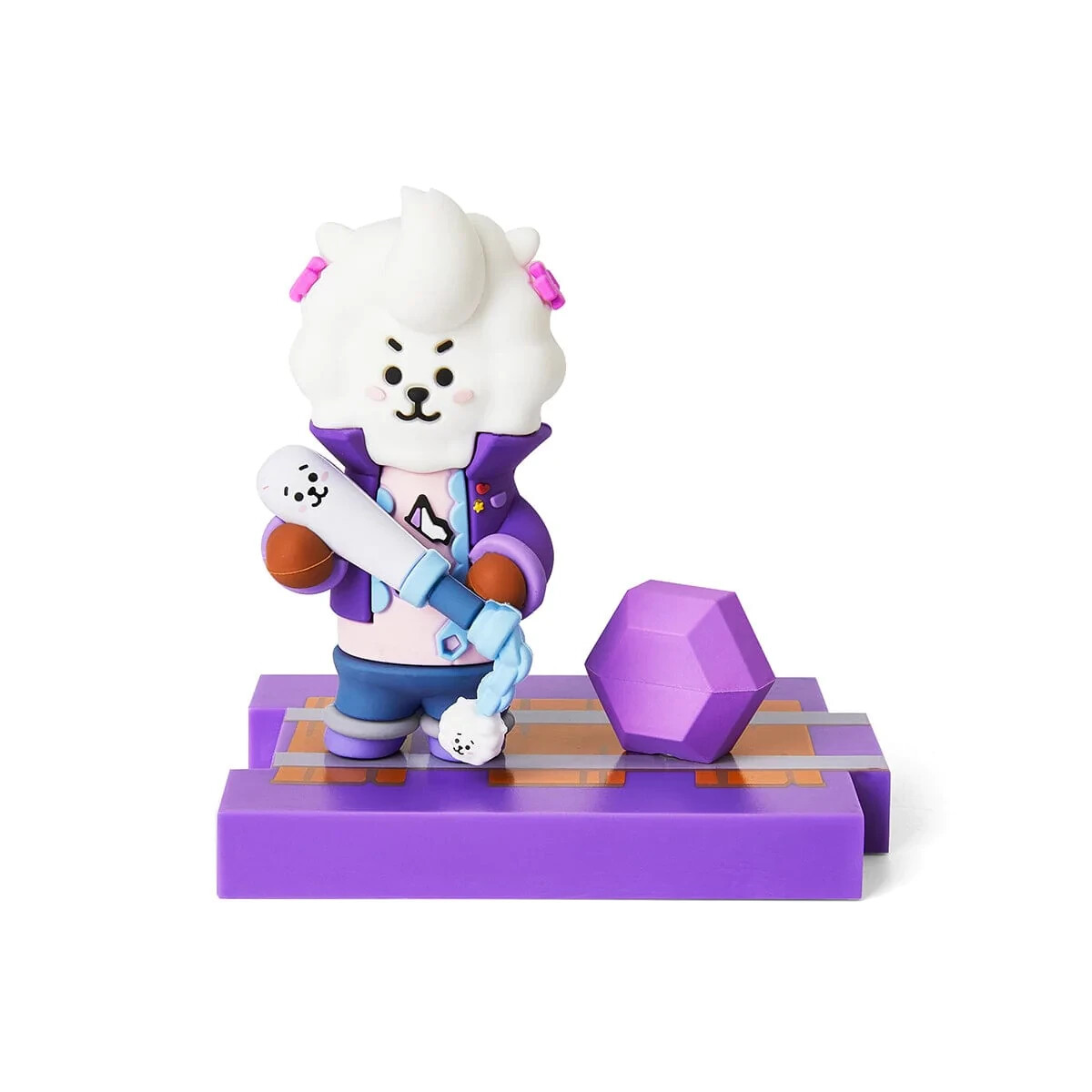 Line Friends Official Brawl Stars X BT21 BIBI RJ BUILDABLE