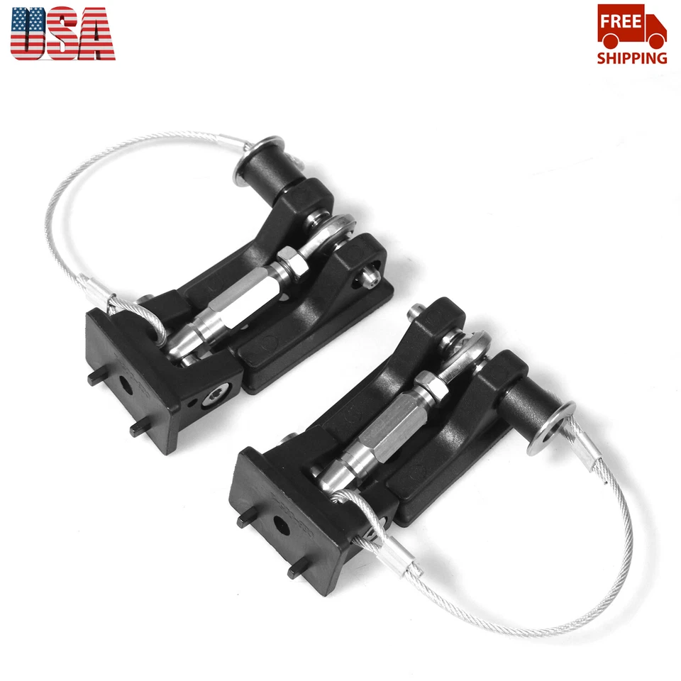 2PCS Aluminum Hood Latches Locking Hood Catch Latch For Jeep Wrangler TJ 1997+ Foto 4 de 4