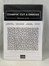 ANIMAL PRINT Embossing Folder Stampin Up Leopard Cheetah A22