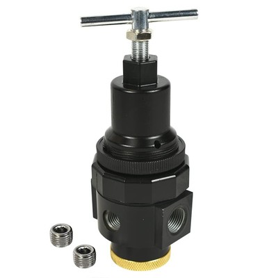 Interstate Pneumatics W1140T 1/4 Inch Standard 'T' Handle Air Regulator 0-125...