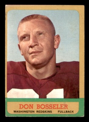 1963 Topps Football #162 Don Bosseler VG *g2