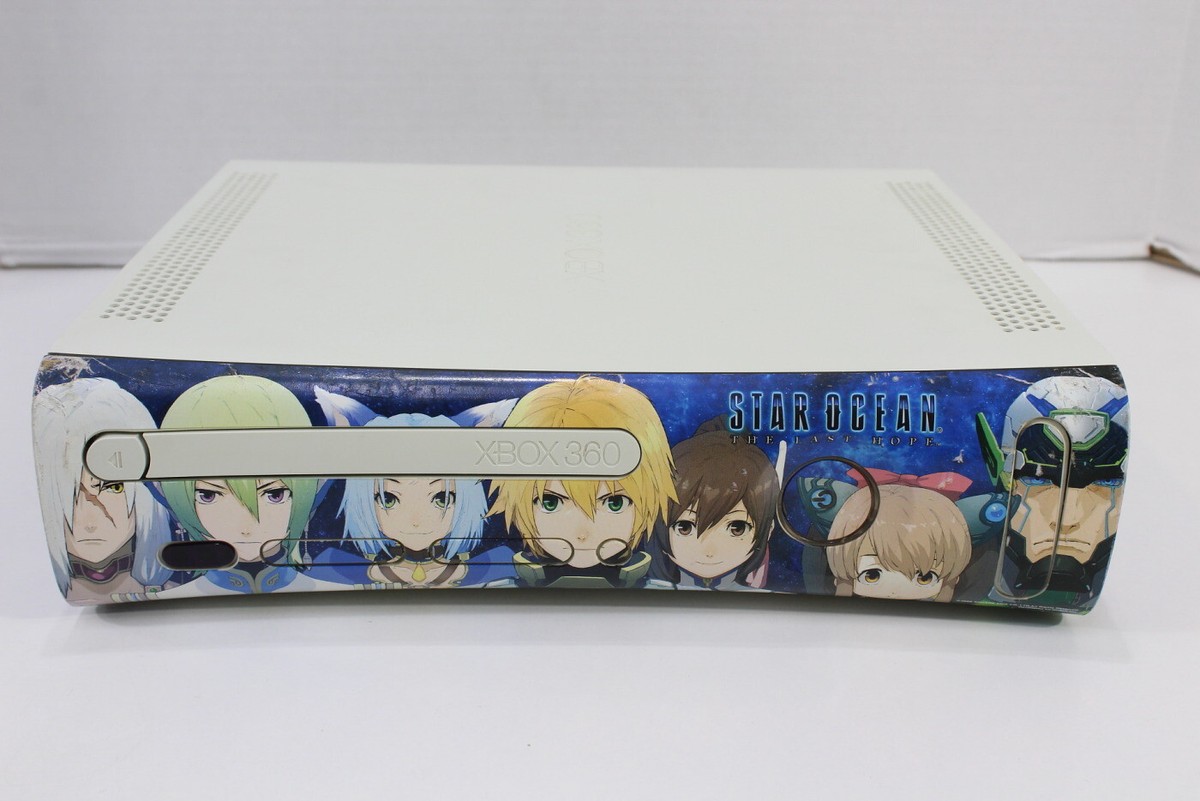 Japanese XBOX 360 Arcade Console White Star Ocean Plate OEM Japanese XBOX 360 Arcade Console White Star Ocean Plate OEM