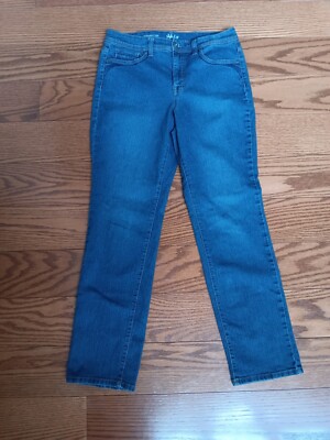 Style Co Denim Pants Womens Size 10 Straight Leg Blue Jeans, Preowned 