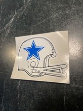 Rare 80s 90s Dallas Cowboys Helmet Throwback Logo Star Decal STICKER Vtg 4  