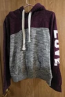 Women's Reflex Pullover Hoodie LOVE - Size Large - Gray and Maroon