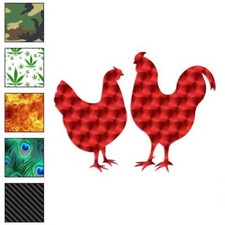 Chicken Rooster, Vinyl Decal Sticker, 40 Patterns 3 Sizes, 821