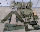 Set Of M1956 Web Gear w/ Buttpack Ammo Pouches H Suspenders Vietnam Era