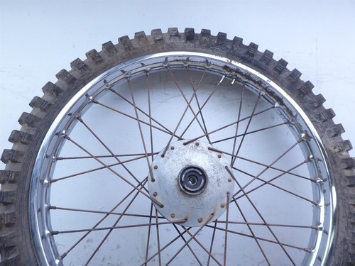 1973 Hodaka Wombat 125 S794-2) chrome front wheel rim 21in - Picture 4 of 12