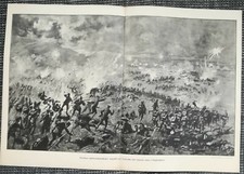 Angriff am Taitseho Oyama Russisch-Japanischer Krieg Original DRUCK von 1910