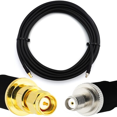 SMA Stecker auf SMA Buchse Koaxial Kabel HF400 Flexibles (LMR-400UF equivalent)