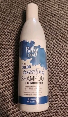 Punky Colour Bluemania 3-in-1 Color Depositing Hair Cleanser & Conditioner 8.5oz