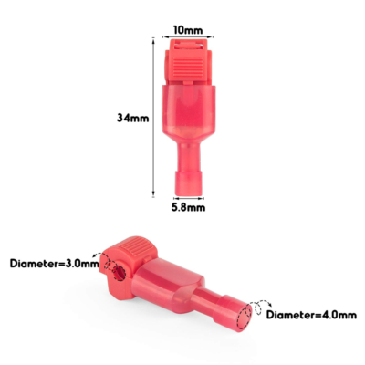 60pcs T-Taps Connettori Terminali Isolati 22-10 AWG Quick Splice - Foto 11