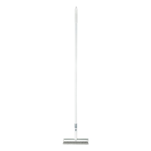 Floor Scrub Brush 2 in 1 Tile Bathroom Wall Cleaning Long Handle Bristle Scraper