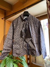 Cath Kidston Freston Rose Short Raincoat Dark Navy Large Bnwt