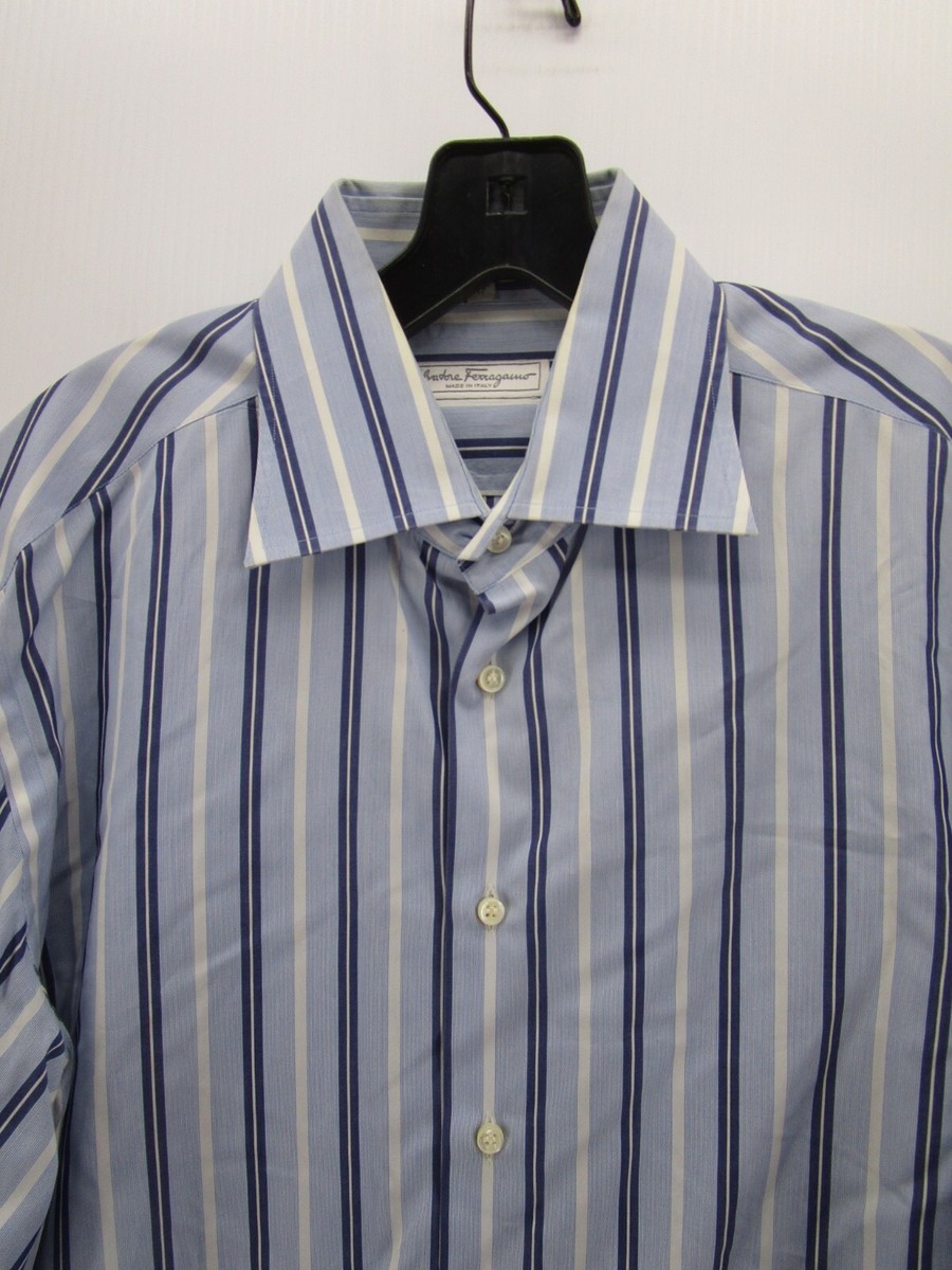 Salvatore Ferragamo メンズシャツ M ホワイト Salvatore Ferragamo メンズシャツ M ホワイト