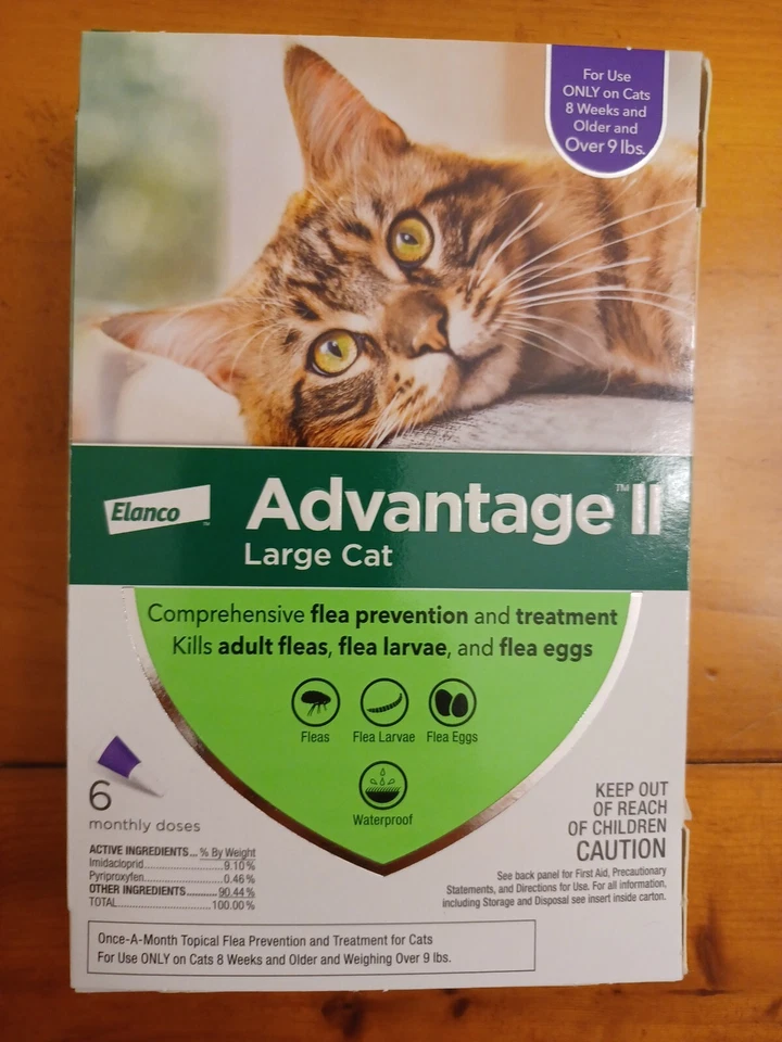 Genuine Advantage II for Large Cats over 9 Lbs - 6 Pack - FLEA CONTROL