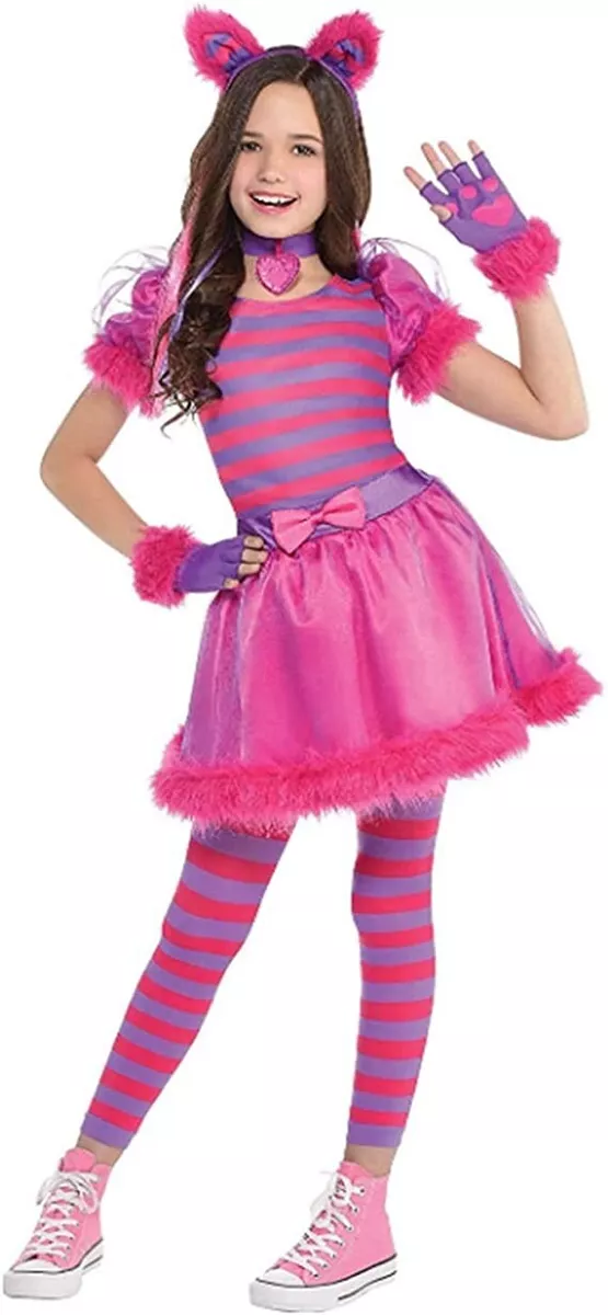 Wiseland Cheshire Cat Costume Pink Purple Girls Size 12 14 eBay