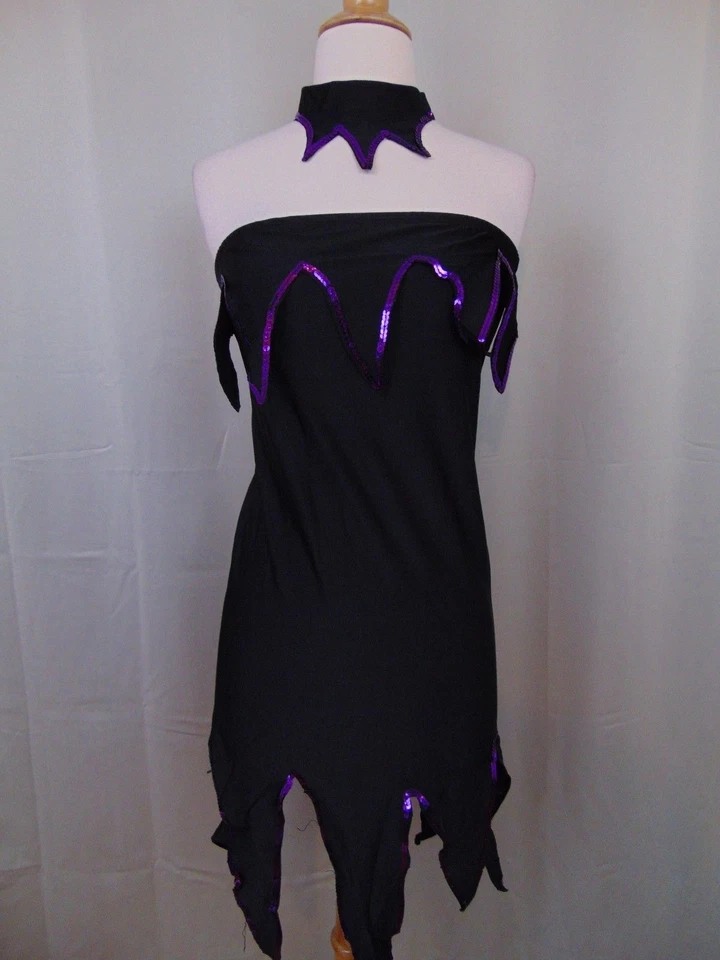 Sexy Disfraz de Halloween de Hada-Bruja-Princesa con Lentejuelas Góticas - 6-8 Pequeño #7003 Foto 3 de 3