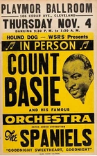 Count Basie Reproduction 4" x 6" Mini Concert Poster Free Top Loader  