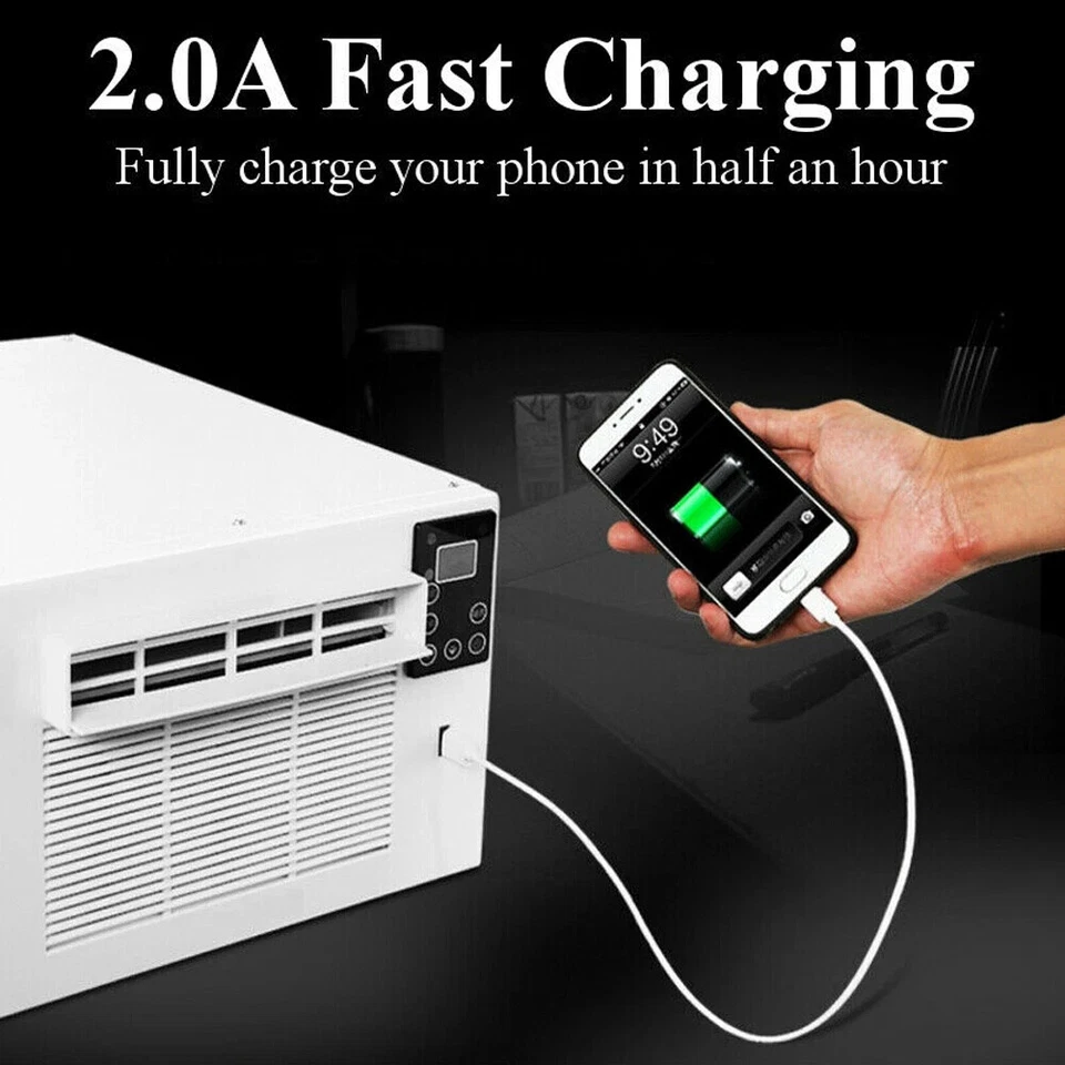 1100W 3754BTU Tragbar Klimaanlage Klimageräte Heizgeräte Kühlung Luftkühler 220V - Bild 4 von 4