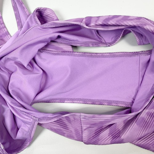 ThereAbouts Girls Swimsuit Size Large One Piece Purple Tie Dye Beachy Summer - Picture 9 of 9
