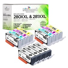 PGI280XXL CLI281XXL Ink Cartridges for Canon PIXMA TS8120 TS9120 Lot