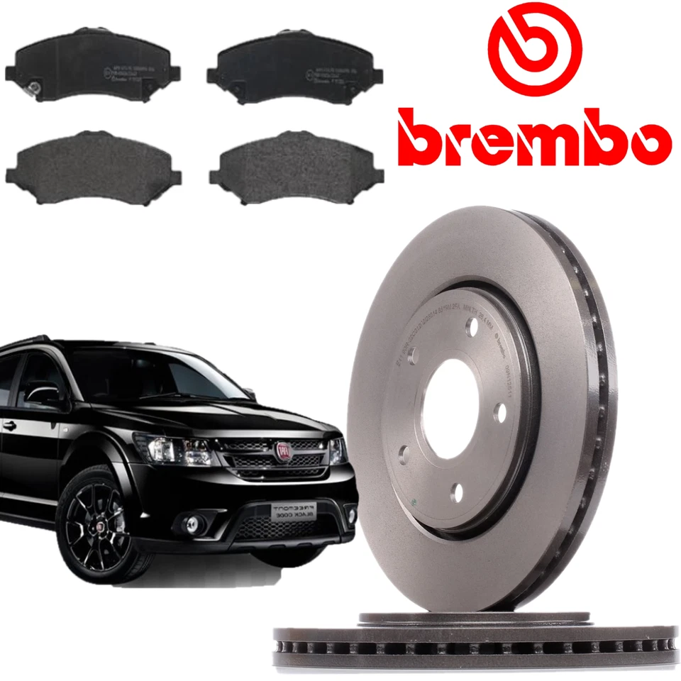 Kit Dischi e Pastiglie Freno Anteriori Brembo Fiat Freemont 2.0 Jtd 2.4