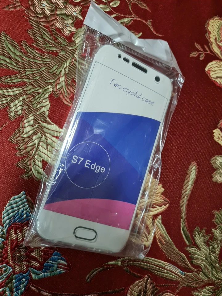 COVER FRONTE RETRO TRASPARENTE Per SAMSUNG GALAXY S7 EDGE. Tutta  in silicone - Immagine 2 di 4