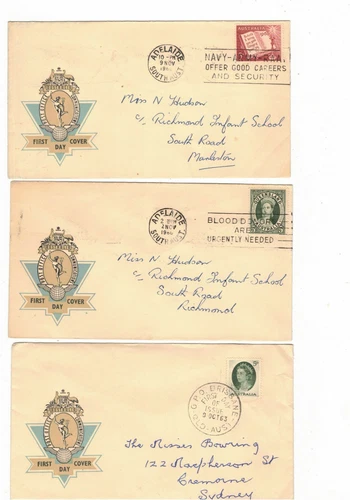 Australia 1960/63 Group of OFFICIAL FDCs                              (3 Covers)