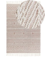 Wool Area Rug 160 x 230 cm Beige and Brown KESTEL