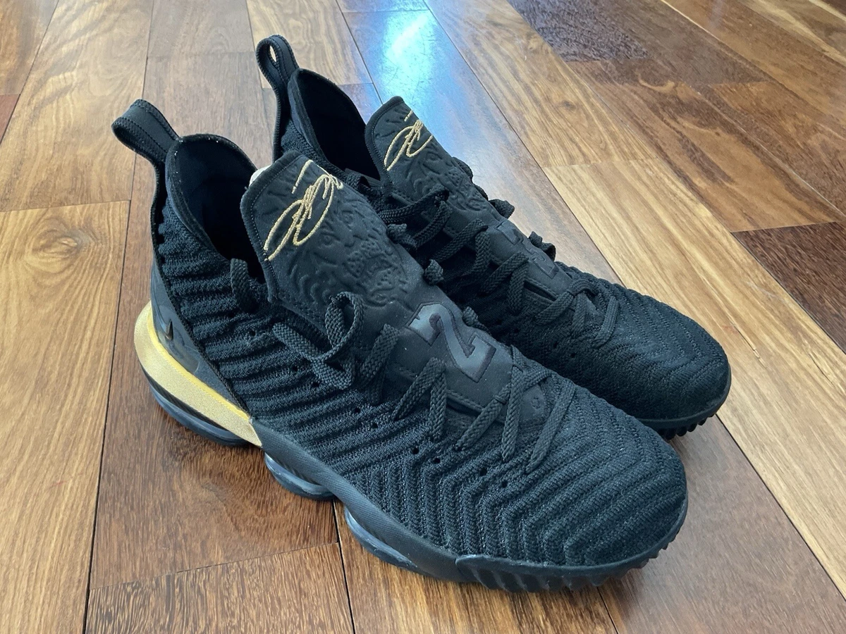 Nike LeBron 16 Black Metallic Gold for Sale | Authenticity