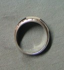 Vintage Navajo Ted OTT Sterling Silver Black Onyx Shell Ring — photo 7