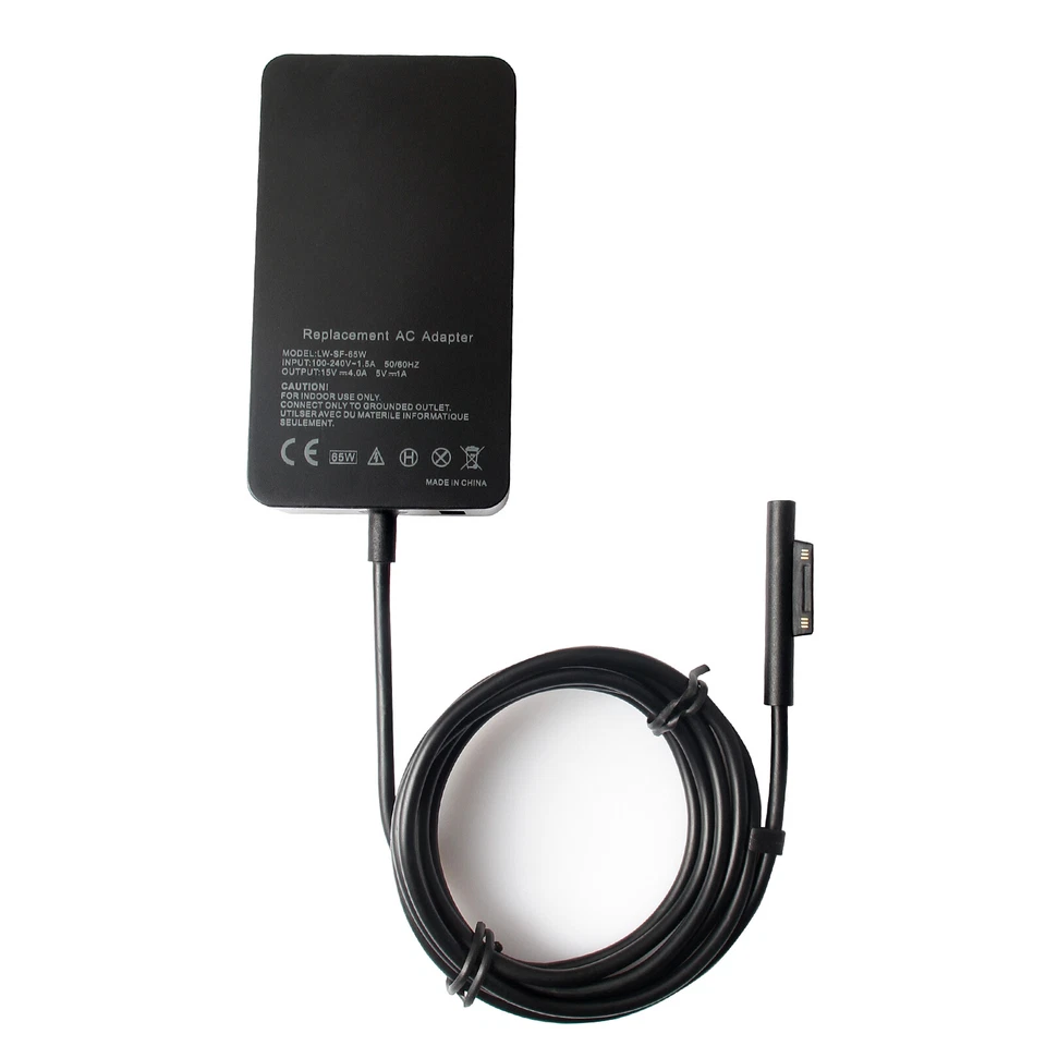 65W AC Charger Power Supply For Microsoft Surface Book Pro 3 4 5 1706 Adapter US - Image 4 of 4