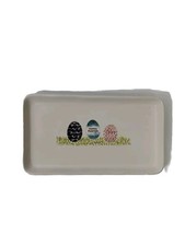 Vintage Rae Dunn Magenta HAPPY EASTER Trinket Plate Snack Tray Dish Platter