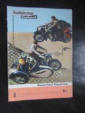 Kraftfahrzeugtechnik Heft 6/1960,u.a.MZ Simson Seitenwagen