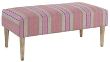 Linon Home Decor Products Pink Stripe Linon Yanni Bench