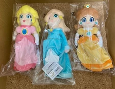 Sanei ALL STAR COLLECTION Super Mario Plush S Peach Daisy Rosalina Set of 3