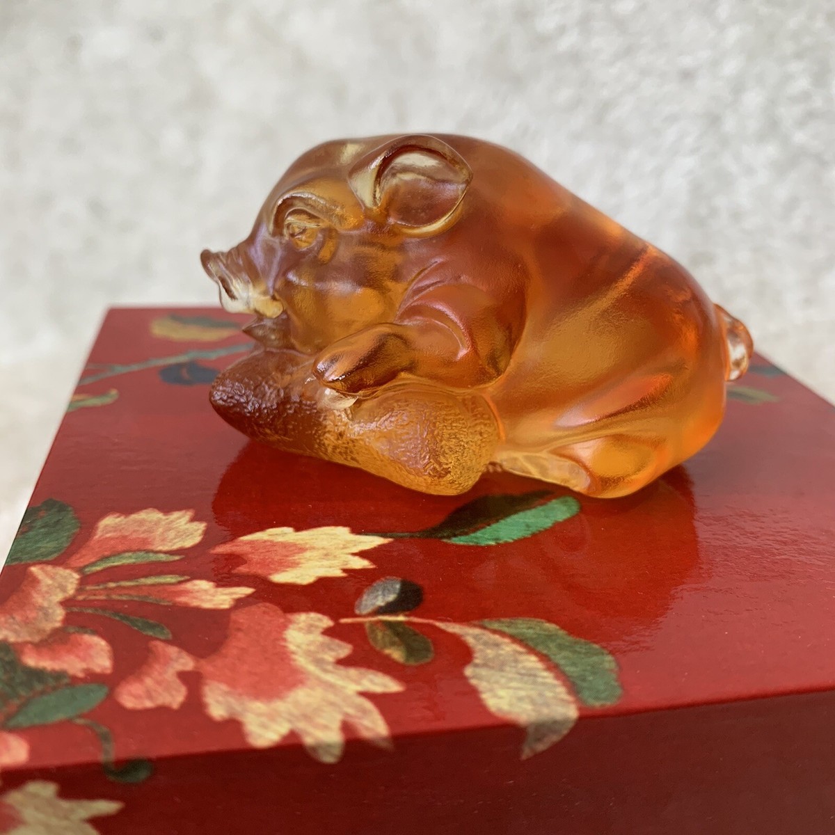 琉璃工房 LIULIGONGFANG Liuligongfang 琉璃工房 Limited Edition Crystal Pig 2007 | eBay