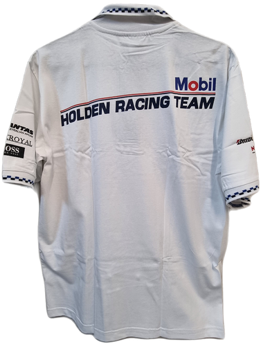 BNWT Holden Racing Team Mobil Polo Shirt 1996 Vintage Large HSV Lowndes Brock - Picture 2 of 5