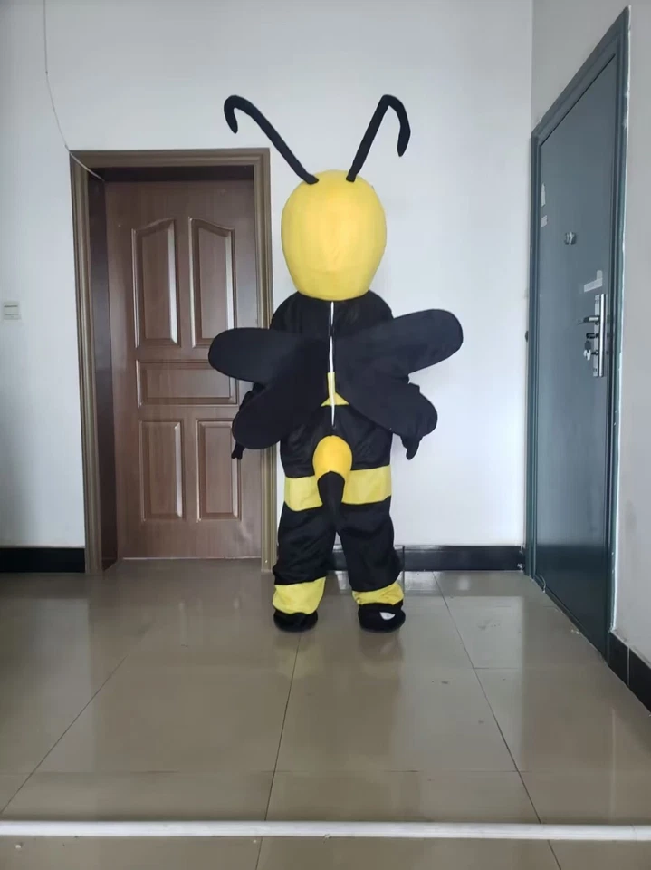 Abeja Avispón Mascota Disfraz Traje Juegos con disfraces Fiesta Juego Vestido Conjunto Halloween Foto 3 de 3
