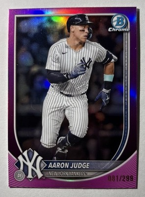 2025 Bowman Chrome Aaron Judge #99 Fuchsia Refractor /299 NY Yankees