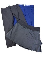 Ivivva By Lululemon Girls Navy Blue Ruched Leggings Size 12 Polyester/Spandex