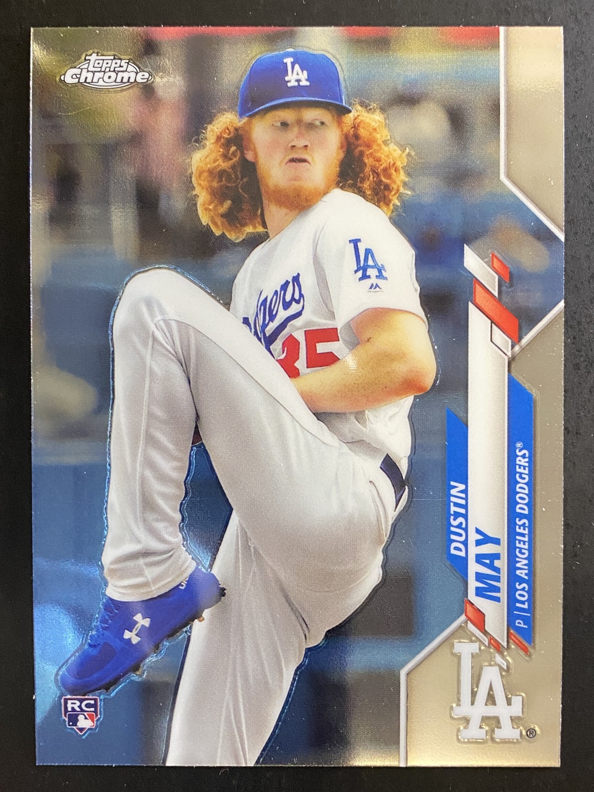 Dustin May 2020 Topps Chrome Baseball Rookie Los Angeles Dodgers #176