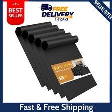 Oven Liners for Bottom of Oven - 5 Pack Large Heavy Duty Mats, 17”X25” Non-Stick