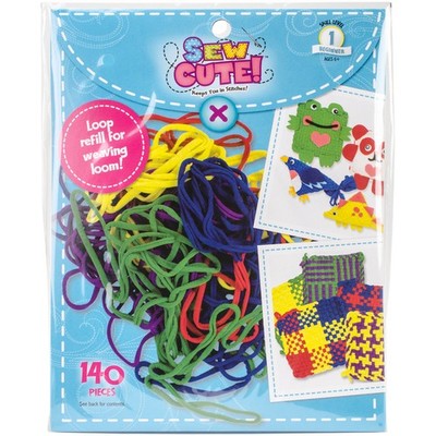 Colorbok Sew Cute! Loom Loop Refill Kit-Primary - 73318
