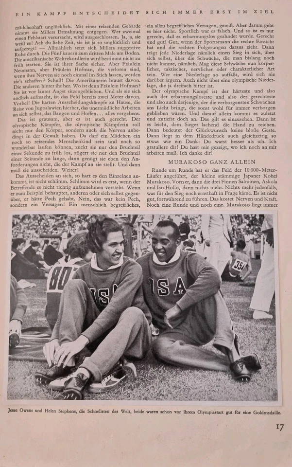1936 Band 2 Berlin Germany Olympics Book Inserted Photos Complete Jesse Owens - Image 2 of 4