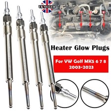 Diesel Heater Nickel Plating Glow Plugs 4pcs For VW Golf MK5 6 7 8 2003-2023